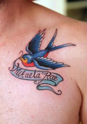 Bluebirds (tattoo)from Best Guy Tattoos You Should Get List 😉
